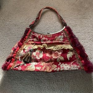 Funky upholstered “Ziba” handbag